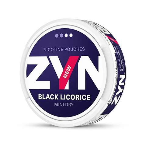 ZYN Black Licorice Mini Regular Angle